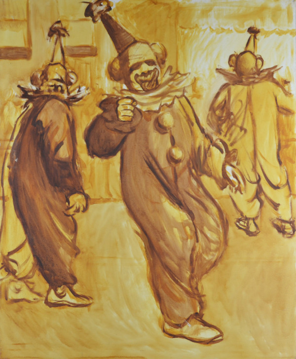 Three Mummer Parade Clowns by John Napoliello