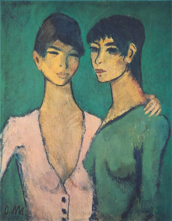 Zwei Schwestern (Two Women) by Otto Mueller, Image 1.