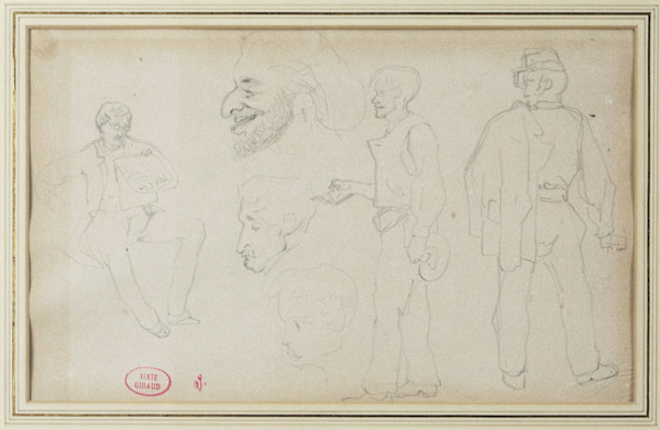 Three Figures, Three Faces by Pierre Francois Eugene Giraud