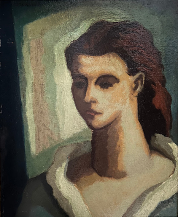 Head Of A Girl by Frank Stamato