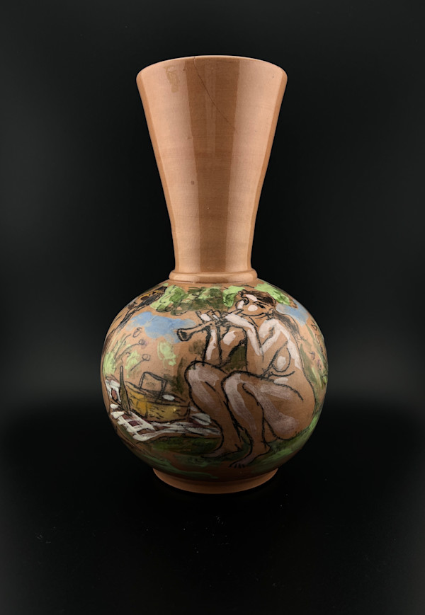 Ceramic Vase with Nudes by Francis C. McCarthy, Image 1.