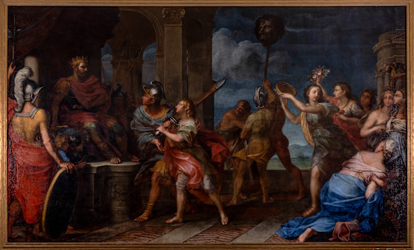 Triumph of David (The Presentation of David to King Saul After Slaying Goliath) by Pietro da Cortona