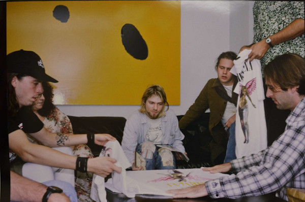 Kurt Cobain+Dave Grohl, Nirvania, Nyc, 1993 by Donna Ferrato, Image 1.