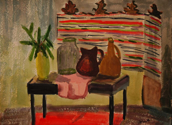 Still Life On Table by Helen Barth