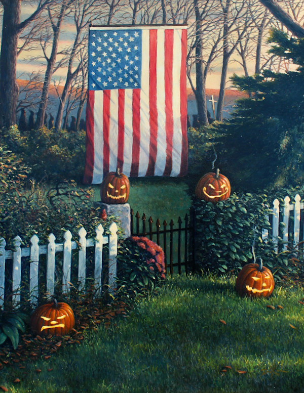 Halloween Flag by David Kooharian