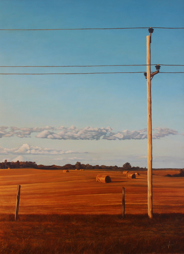 Hay by the Road by David Kooharian