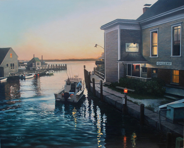Tying up in Woods Hole by David Kooharian
