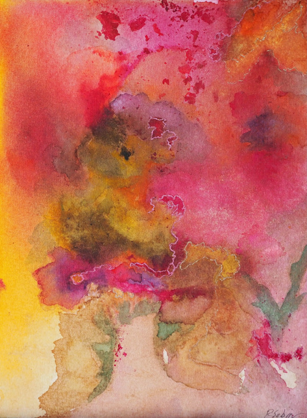 Orchid and Wild Roses by Rebecca Sobin