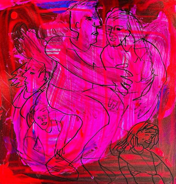 "Family in Red" by Karen K Wallen