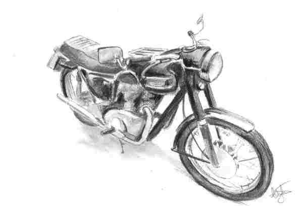 Motorbike (Triumph3) Commission by Ally Tate