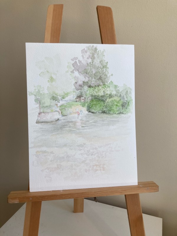 Summer days watercolour sketch by Ally Tate