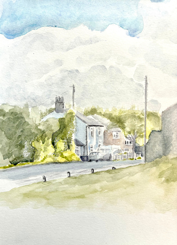 Charminster North Street  watercolour by Ally Tate, Image 1.