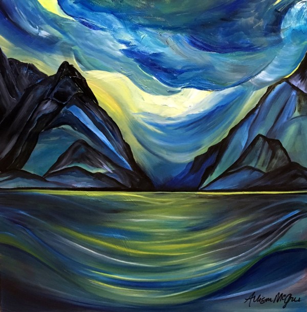 Layered Landscape Mountainscape by Allison McGree
