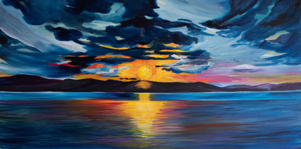 Flathead Lake Sunset 2 by Allison McGree