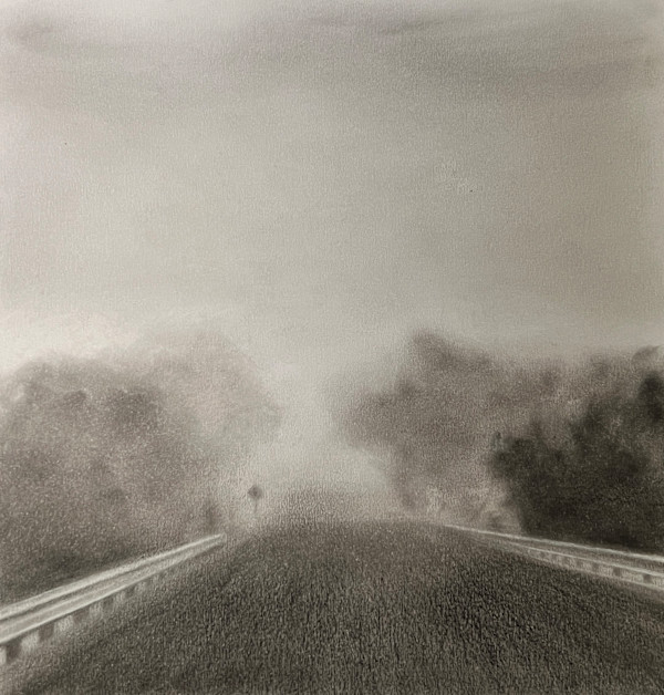 Vincent Street Bridge Beverley - Early Morning Fog by Lorraine Pichugin