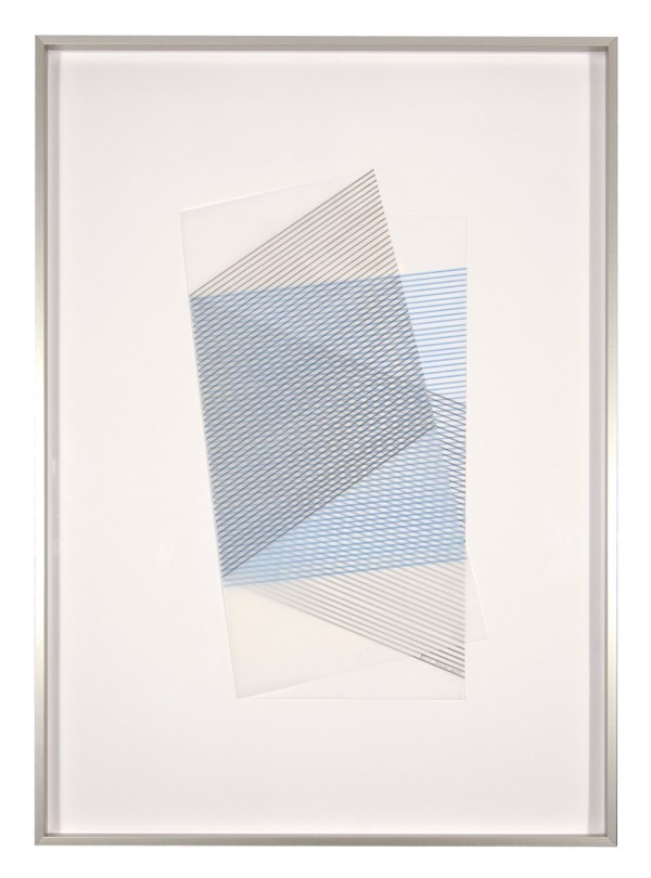 Folded Square #10 (Blue, 2014) by Blinn Jacobs