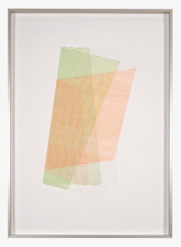 Folded Square #7 (Orange, 2014) by Blinn Jacobs