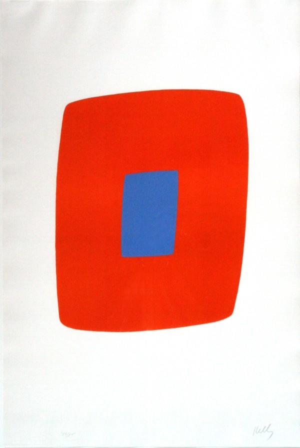 Orange With Blue by Ellsworth Kelly