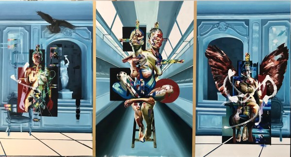 Three Visitations Triptych by Jaclyn Bower