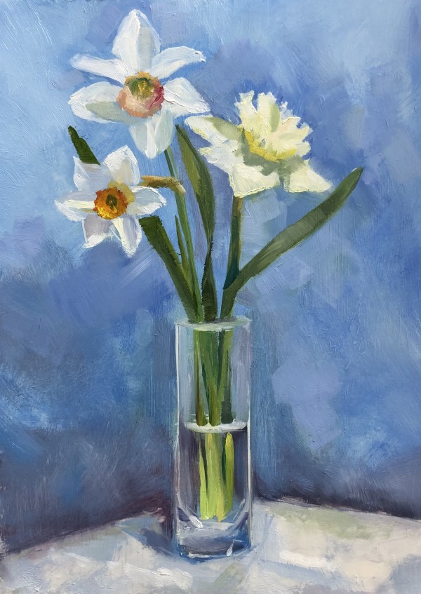 Daffodils & Blue by Cary Galbraith