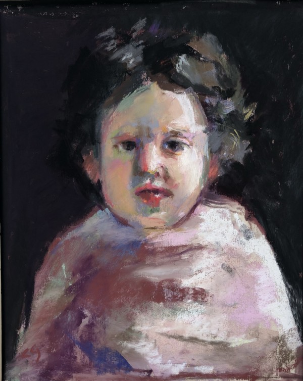 Copy of 'Portrait of a Child' by Antonio Mancini by Cary Galbraith