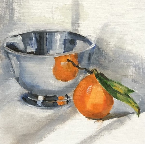 Silver with Orange by Cary Galbraith