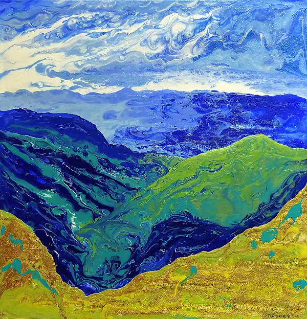 Blue Ridge Cloud Shadows, 11 X 11", edition image.