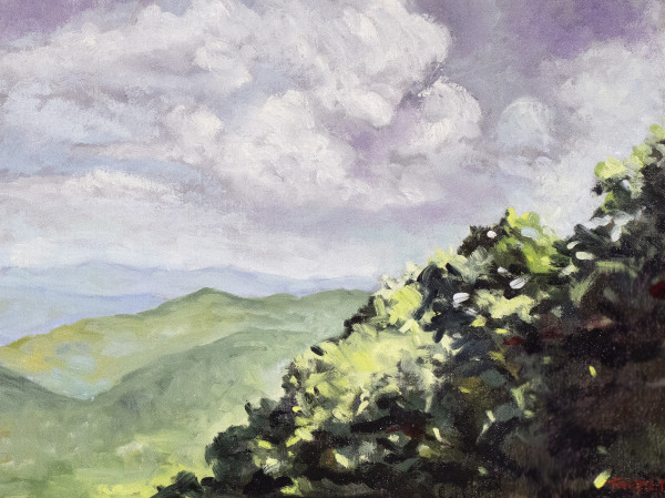 Green Burst Blue Ridge by Catherine Twomey