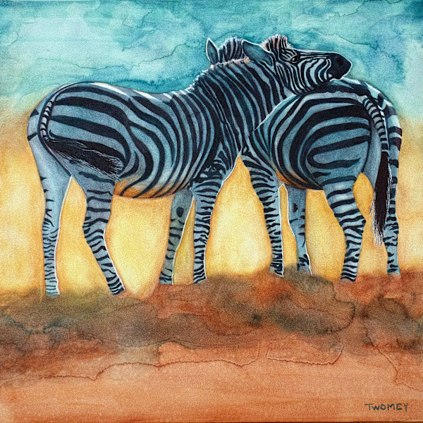 Savannah Companions Glass Acrylic by Catherine Twomey, Image 1.