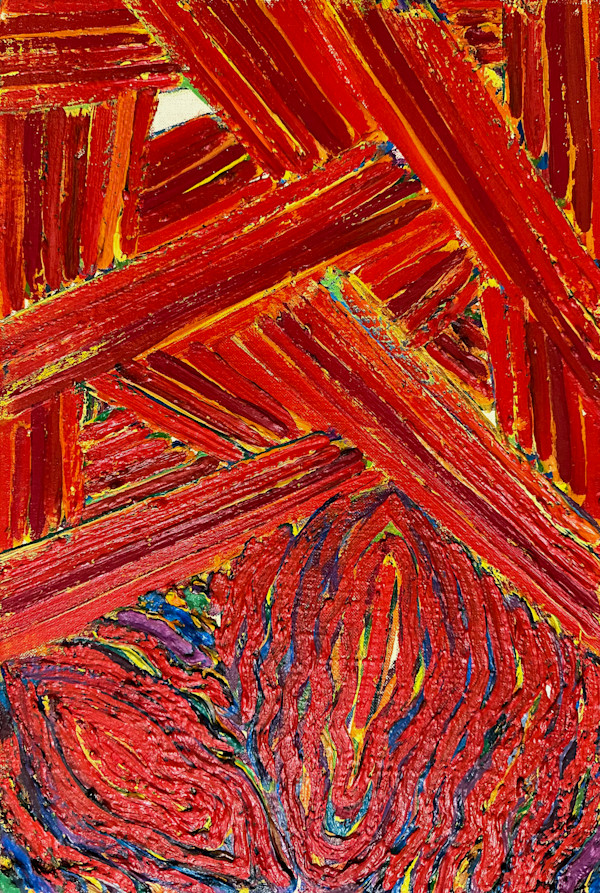 Chasm's Orange Study Red by Kenneth Showell