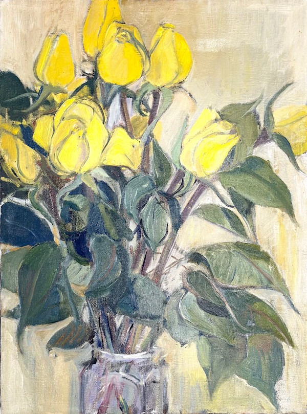 Yellow Roses I by Kenneth Showell