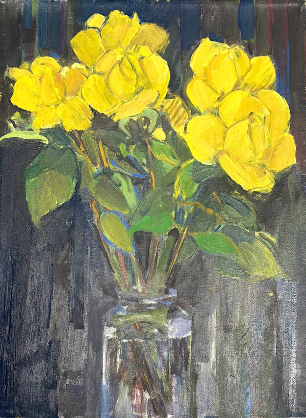 Yellow Roses V by Kenneth Showell