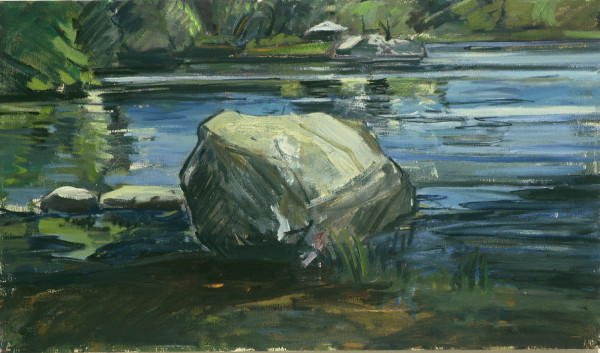 LAKESHORE ROCK CPW I by Kenneth Showell