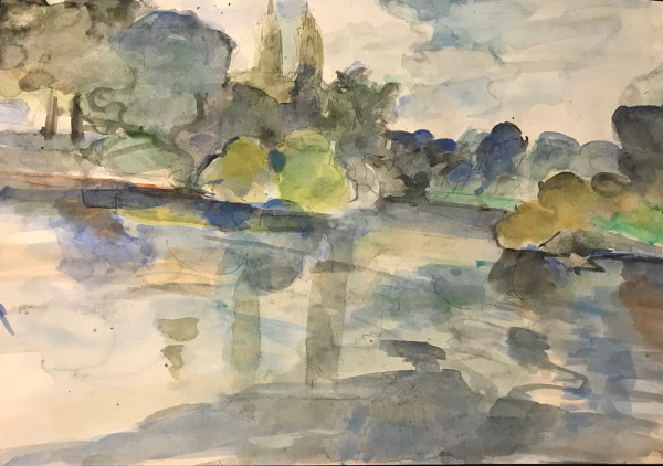 Lake Skyline by Kenneth Showell