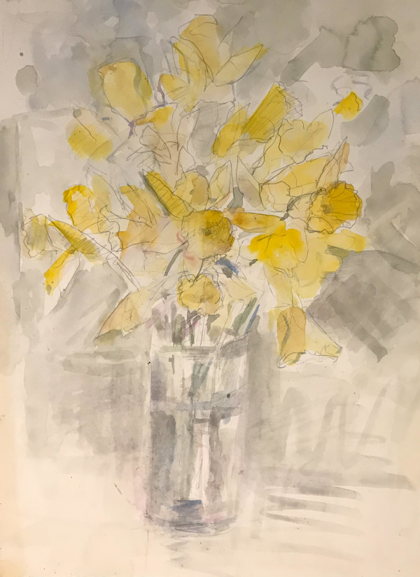 Daffodils in a vase by Kenneth Showell