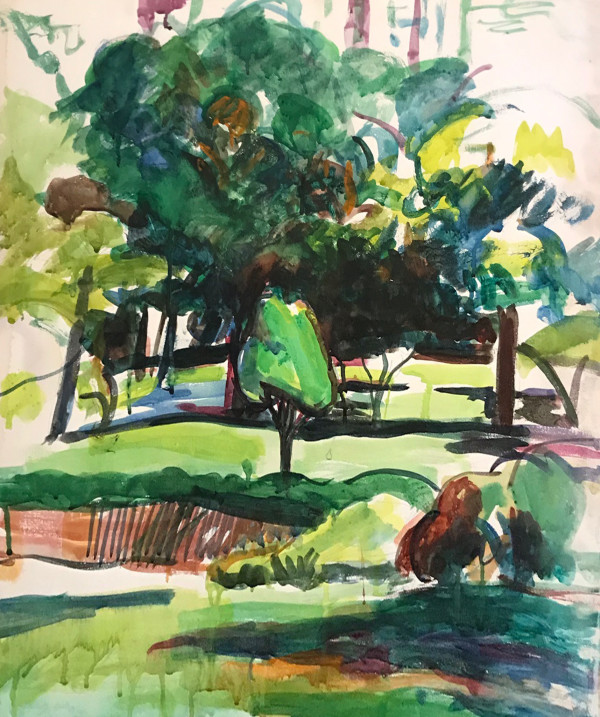 Clarke's Tree rounded tree by Kenneth Showell