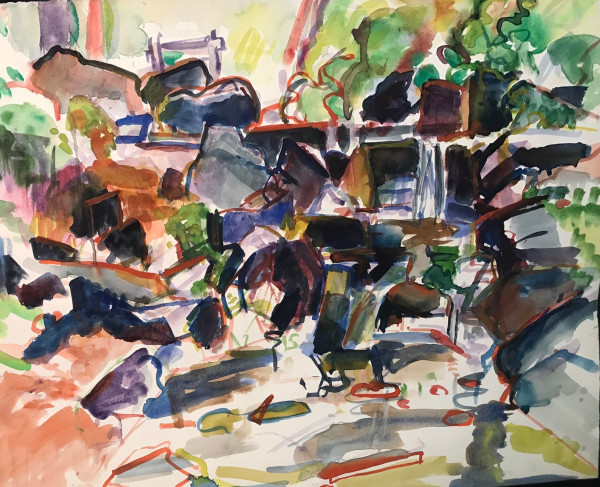 Study 59 Park Abstract by Kenneth Showell
