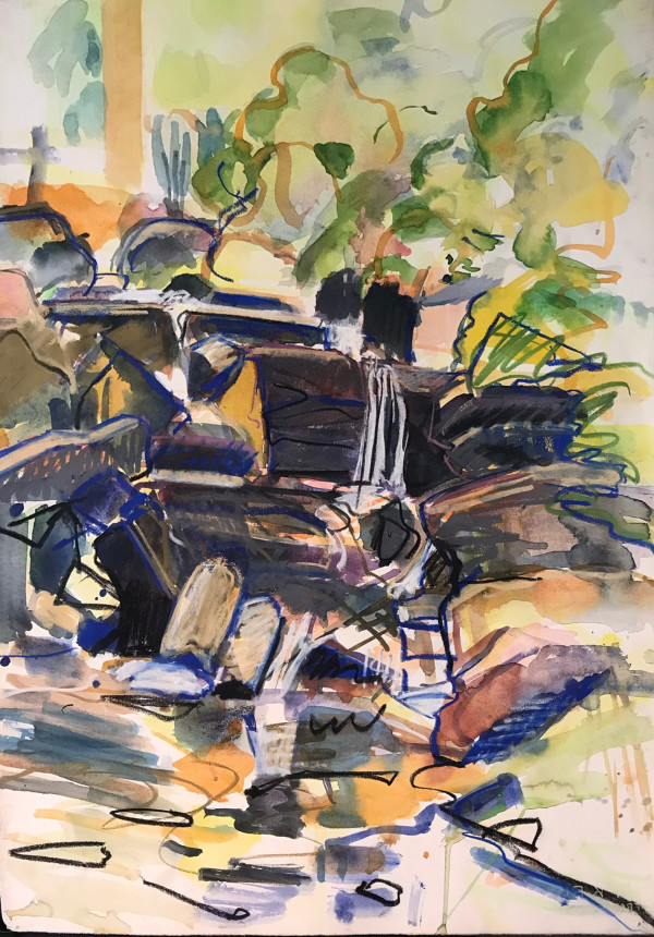 Study 62 Park Abstract by Kenneth Showell