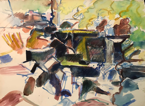 Study 65 Park Abstract by Kenneth Showell