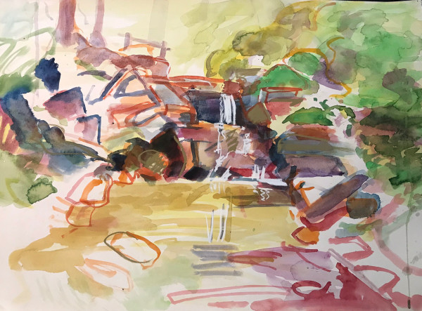 Study 66 Park Abstract by Kenneth Showell