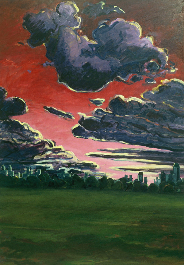 SHEEP MEADOW II (RED SKY by Kenneth Showell