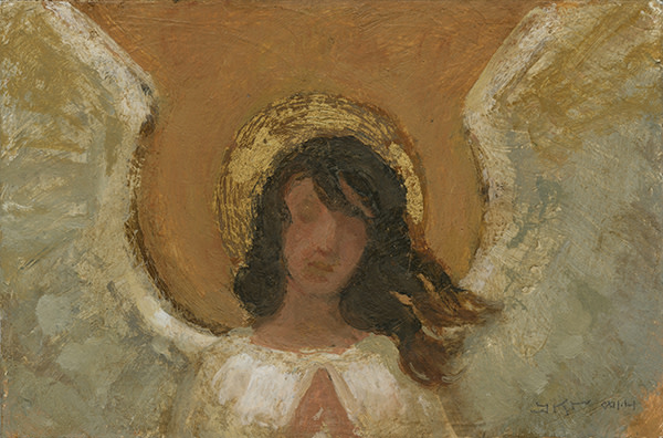 Angel Praying in the Wind by J. Kirk Richards
