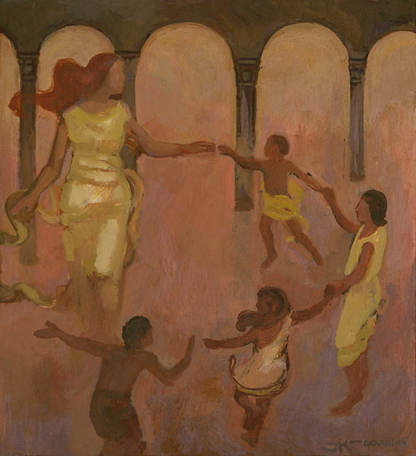 Goddess with Kids in Tow by J. Kirk Richards
