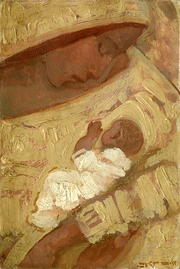 Mother and Child (Unbleached White) by J. Kirk Richards