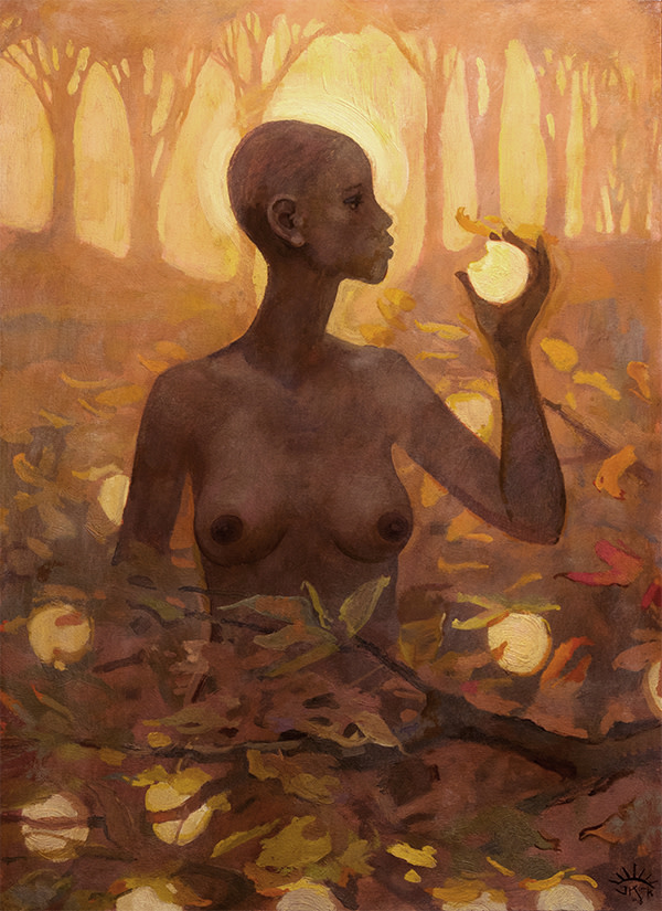 Eve and the Fruit of the Tree of Knowledge by J. Kirk Richards