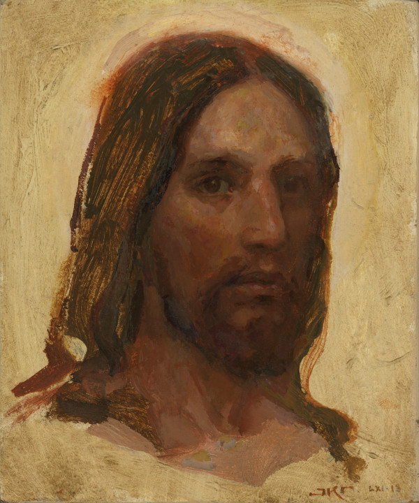 Jesus Sketch, in Ivory by J. Kirk Richards
