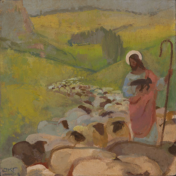 Shepherd in Spring III by J. Kirk Richards