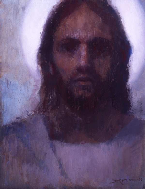 Son of Man (White Halo) by J. Kirk Richards