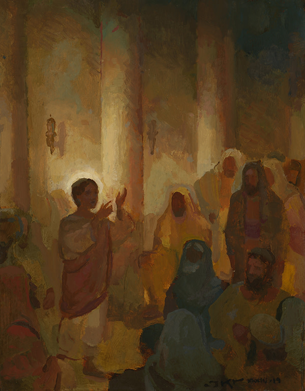 Jesus Among the Doctors by J. Kirk Richards