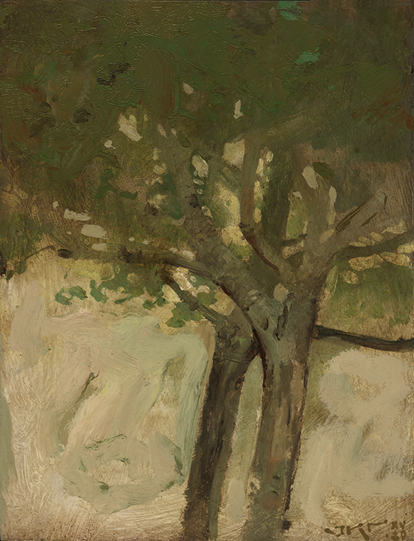 Two Trees at Lauritzen Field by J. Kirk Richards